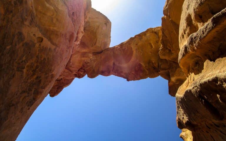 um fruth one of the most popular rock bridges in wadi rumm