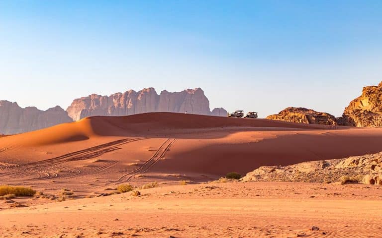 sunset in Wadi Rum is one of the best times of the day